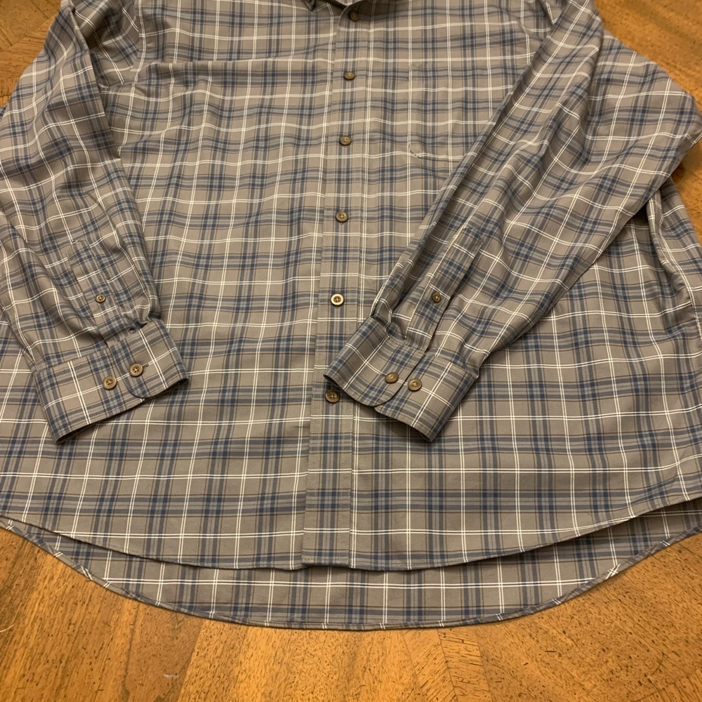 Cabela’s Men’s long sleeve, plaid, business casual shirt, 2XL/2TG